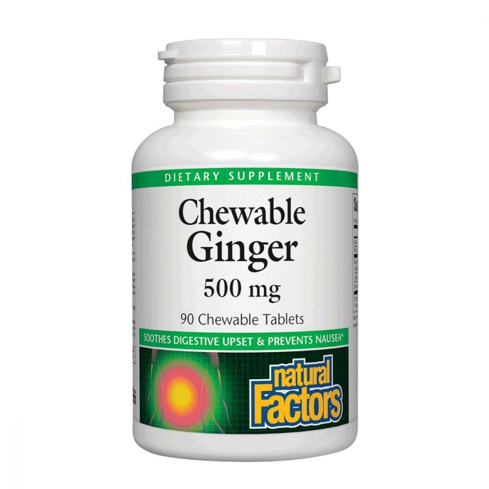 Natural Factors Ginger 500 mg Chewable