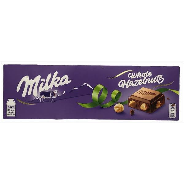 Milka Whole Hazelnuts Chocolate (250g)