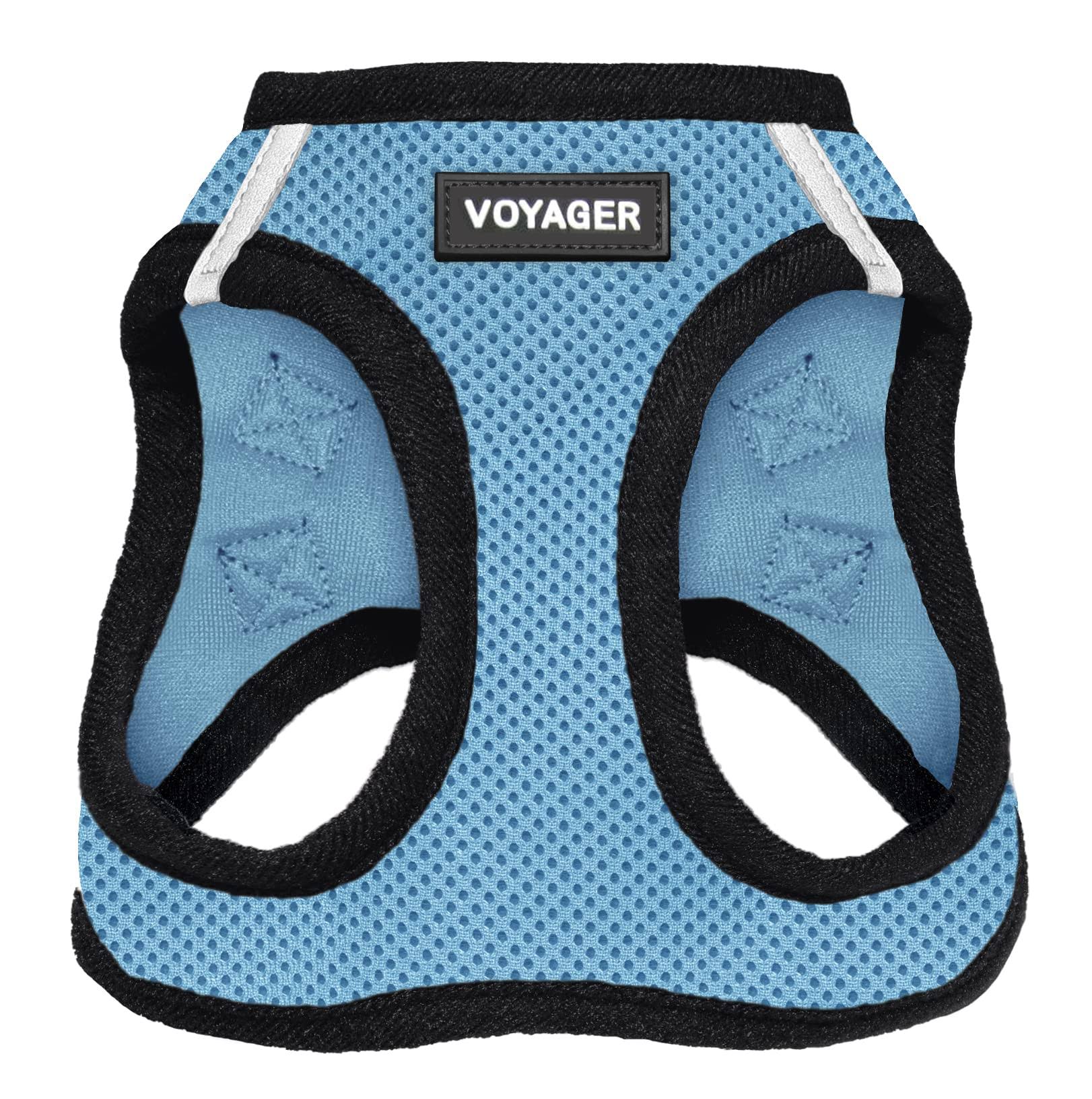 Voyager All Weather Step in Mesh Dog Harness - Baby Blue, Small