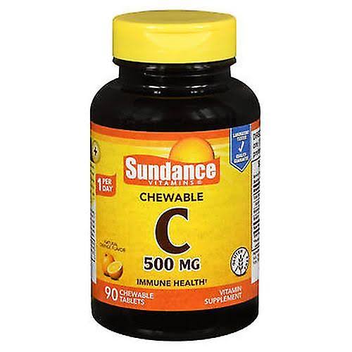 Sundance Vitamin C Chewable - 500mg, Natural Orange Flavor, 90ct