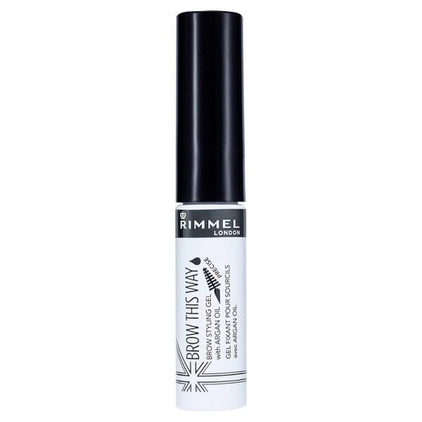 Rimmel London Brow this Way Brow Styling Gel - with Argan Oil, 004 Clear, 5ml