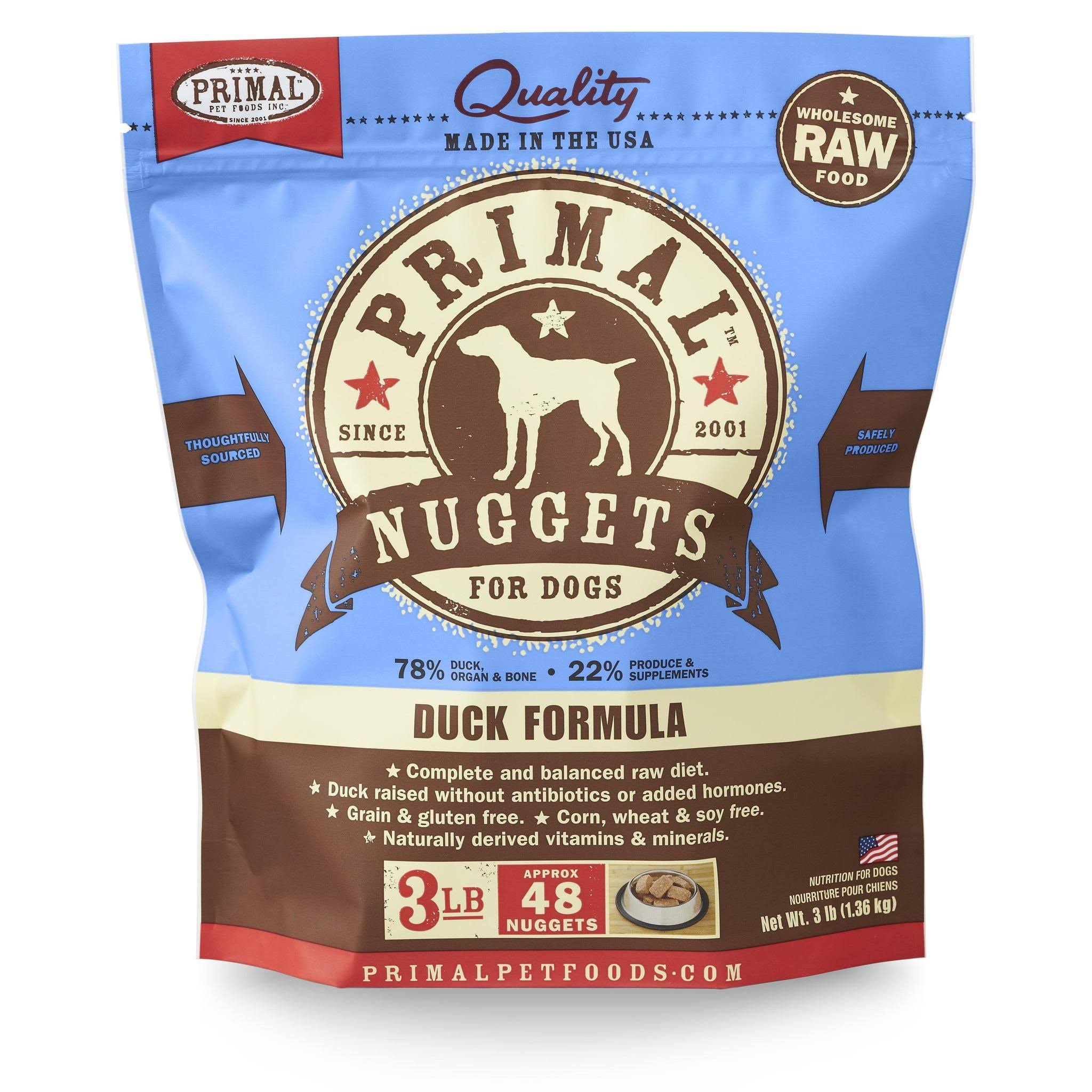 Primal Duck Canine Food - 48 oz bag