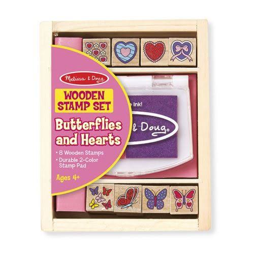 Melissa & Doug Butterfly & Heart Stamp Set