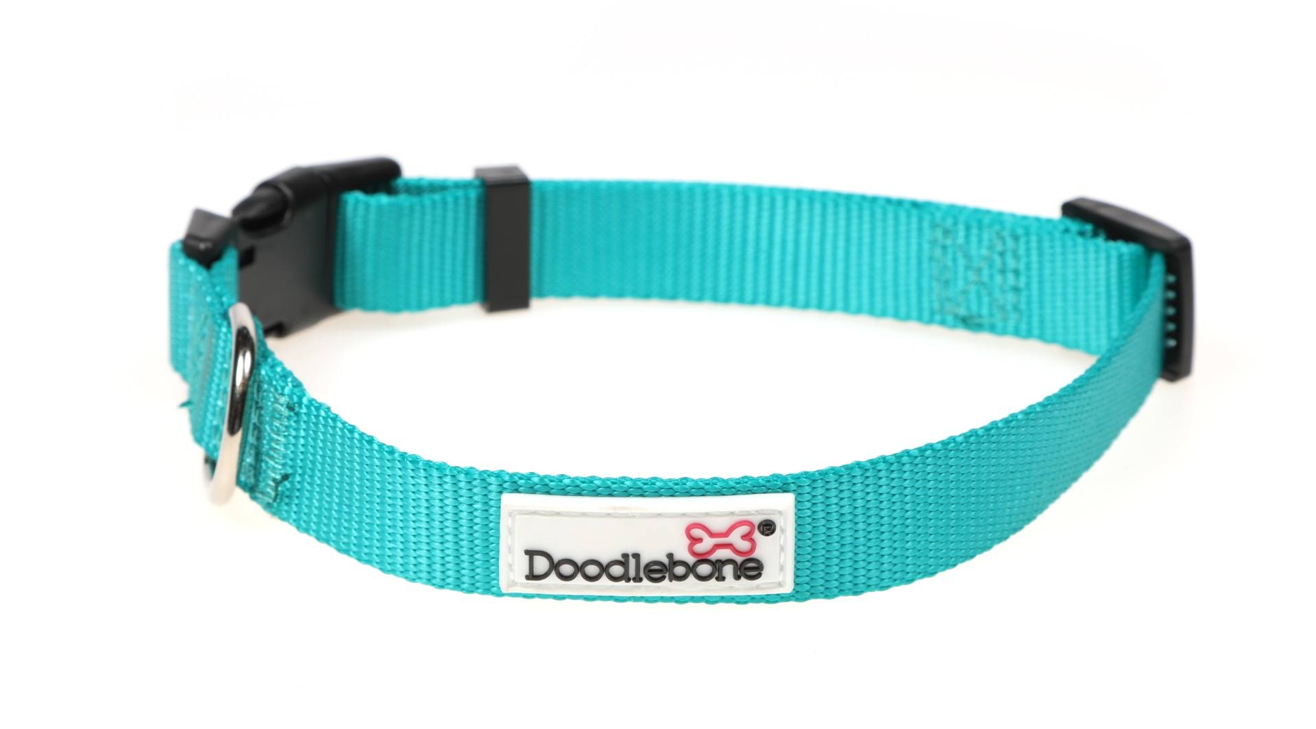 Doodlebone Originals Dog Collar Peacock Size 6-11
