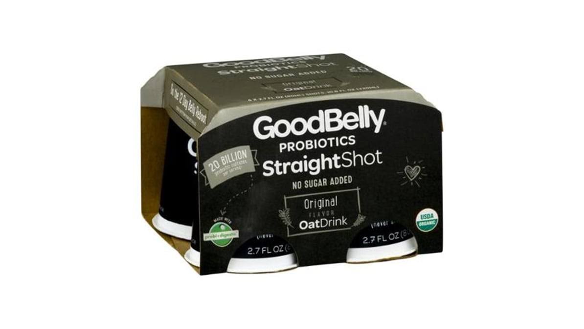 GoodBelly Straight Shot Probiotic Oat Drink - 2.7oz, 4pk