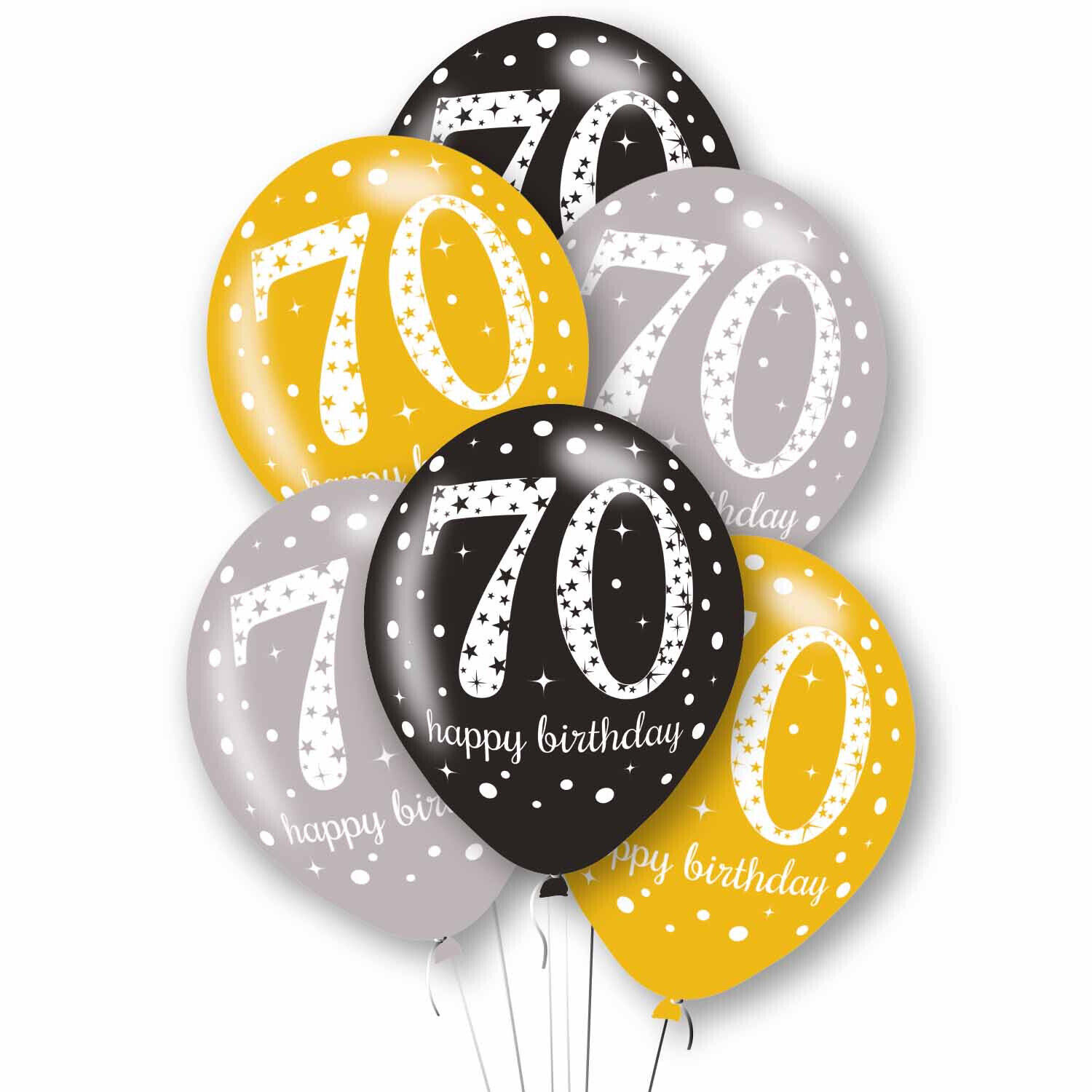 Age 70 Latex Balloons - 11"