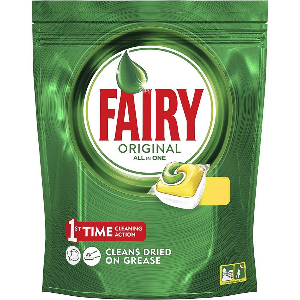 Fairy Original All in One Lemon Dishwasher Capsules 40 Pack