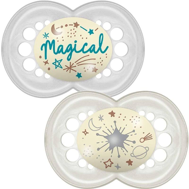MAM 16+ Months Night Glow in The Dark Soothers - Heart