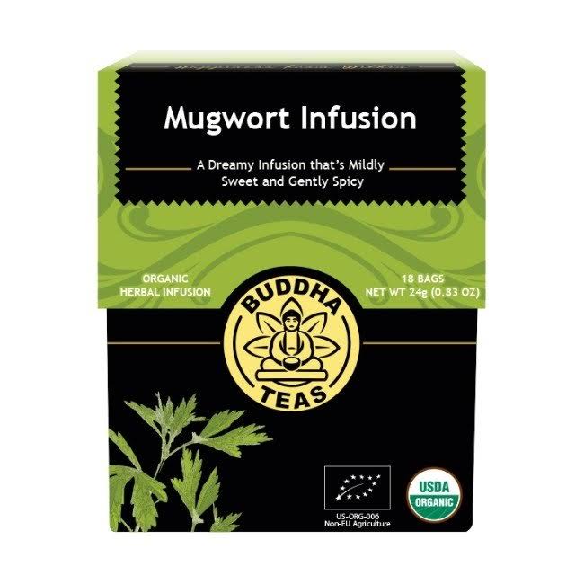 Buddha Teas Organic Mugwort Tea - 18 Pack