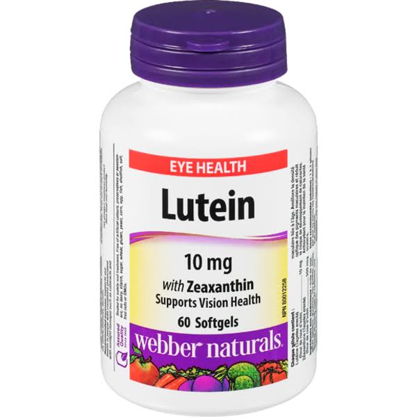 Webber Naturals Lutein Supplement - 60ct