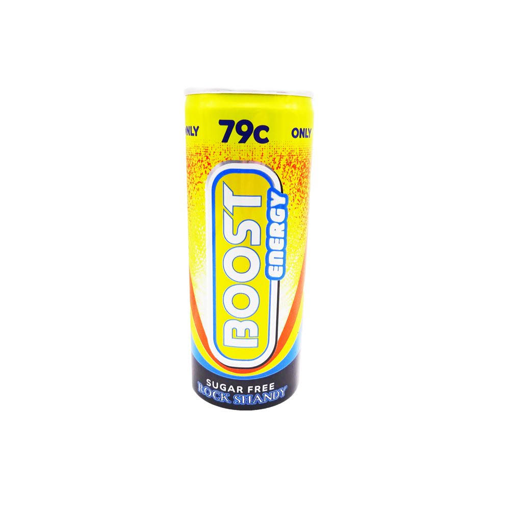 Boost Energy Sugar Free Drink - Rock Shandy, 250ml