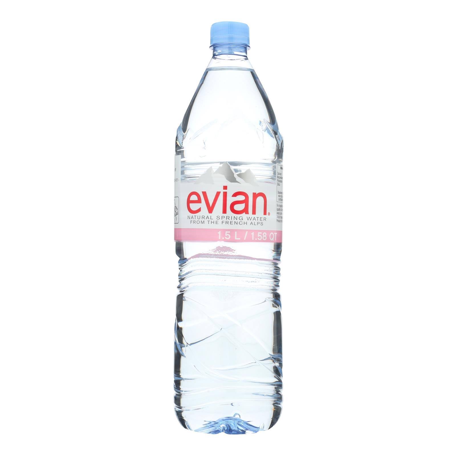 Evian Water, Natural Spring - 1.58 qt