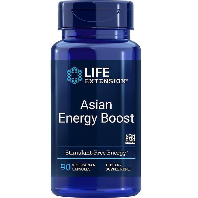Life Extension Asian Energy Boost Vegetarian Capsules - x90