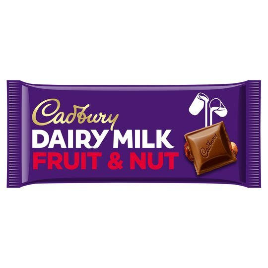 Cadbury Dairy Milk Fruit and Nut XL Bar 180g