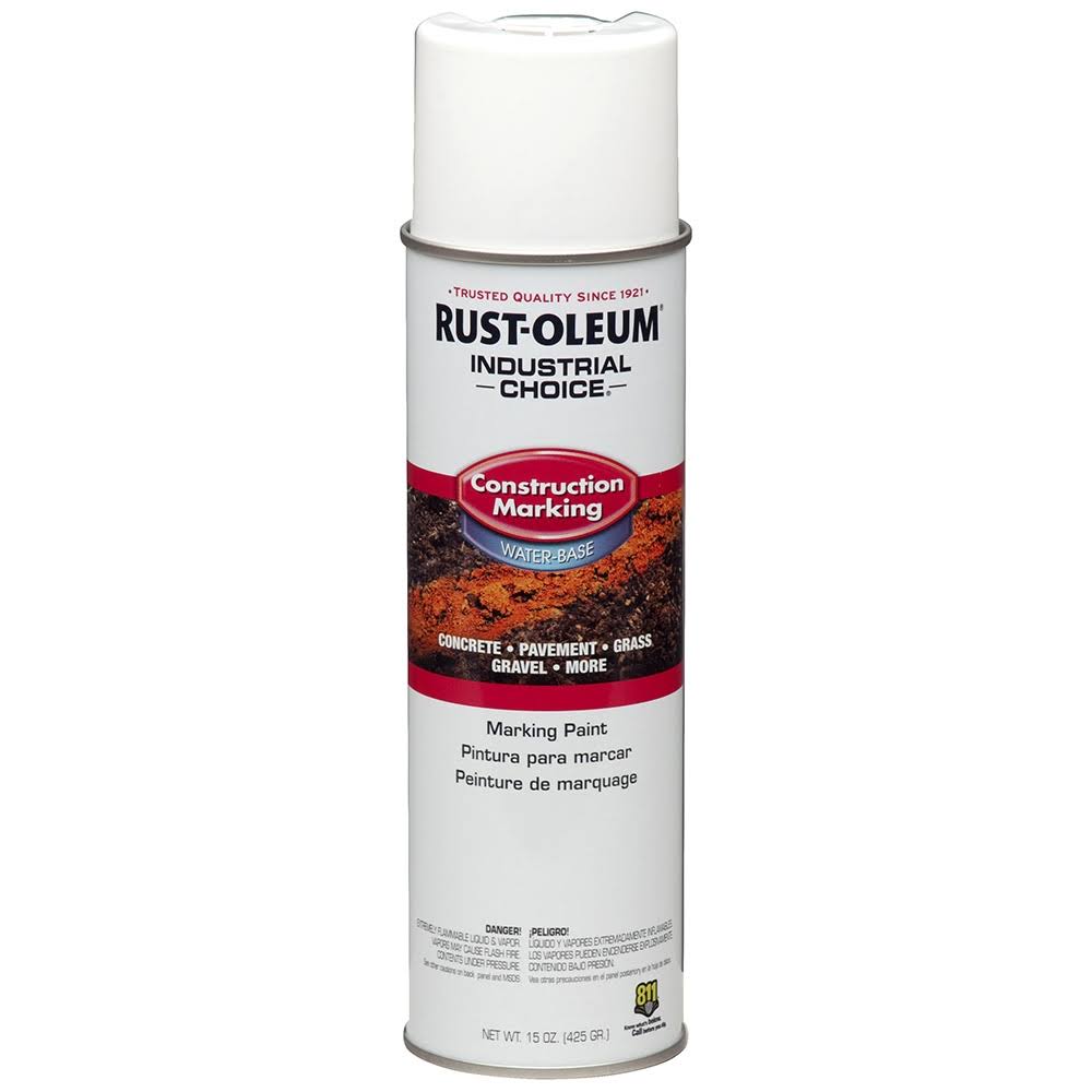 Rust-Oleum Professional Inverted Marking Spray Paint - White, 15oz