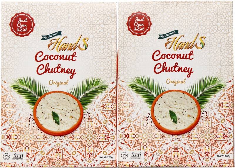 Hands Coconut Chutney - Original, 7 oz Pack