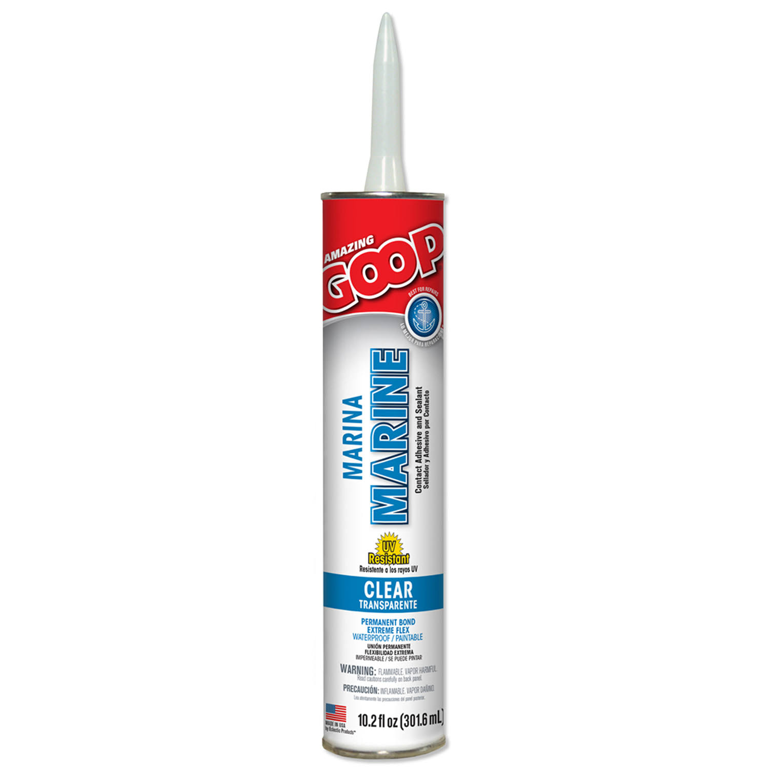 Amazing Goop 172012 Marine Adhesive - Clear, 10.2oz Cartridge, 1pk