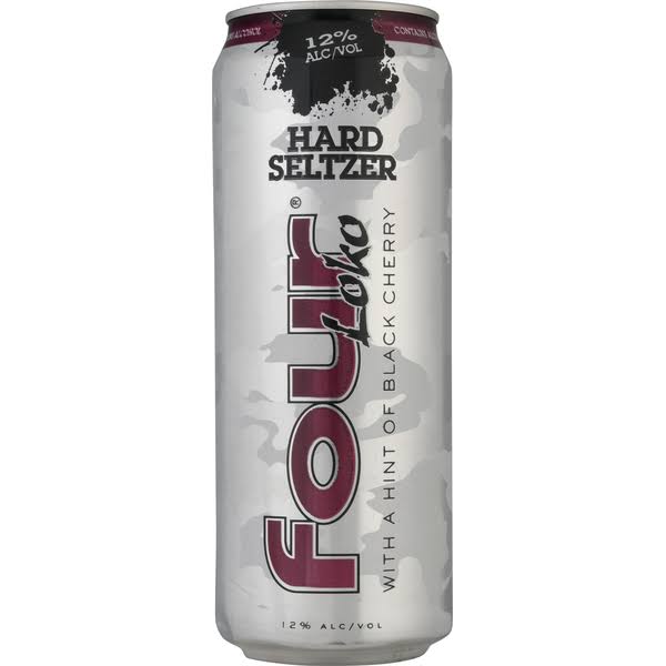 Four Loko Hard Seltzer, Black Cherry - 23.5 fl oz