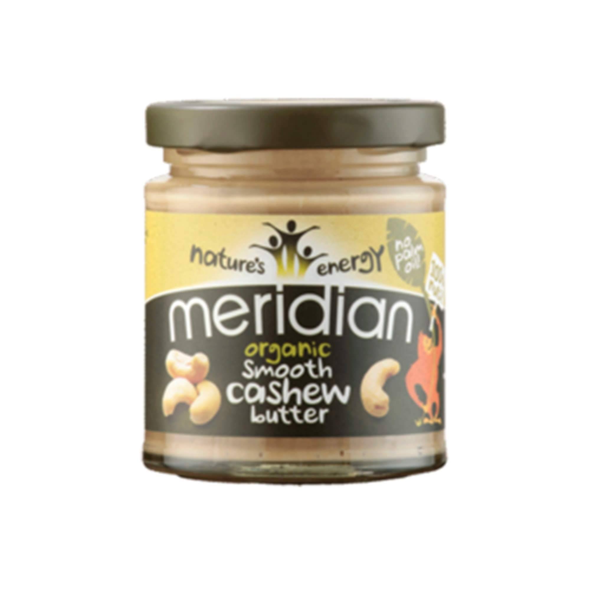 Meridian Organic Cashew Butter, Smooth - 170 grams