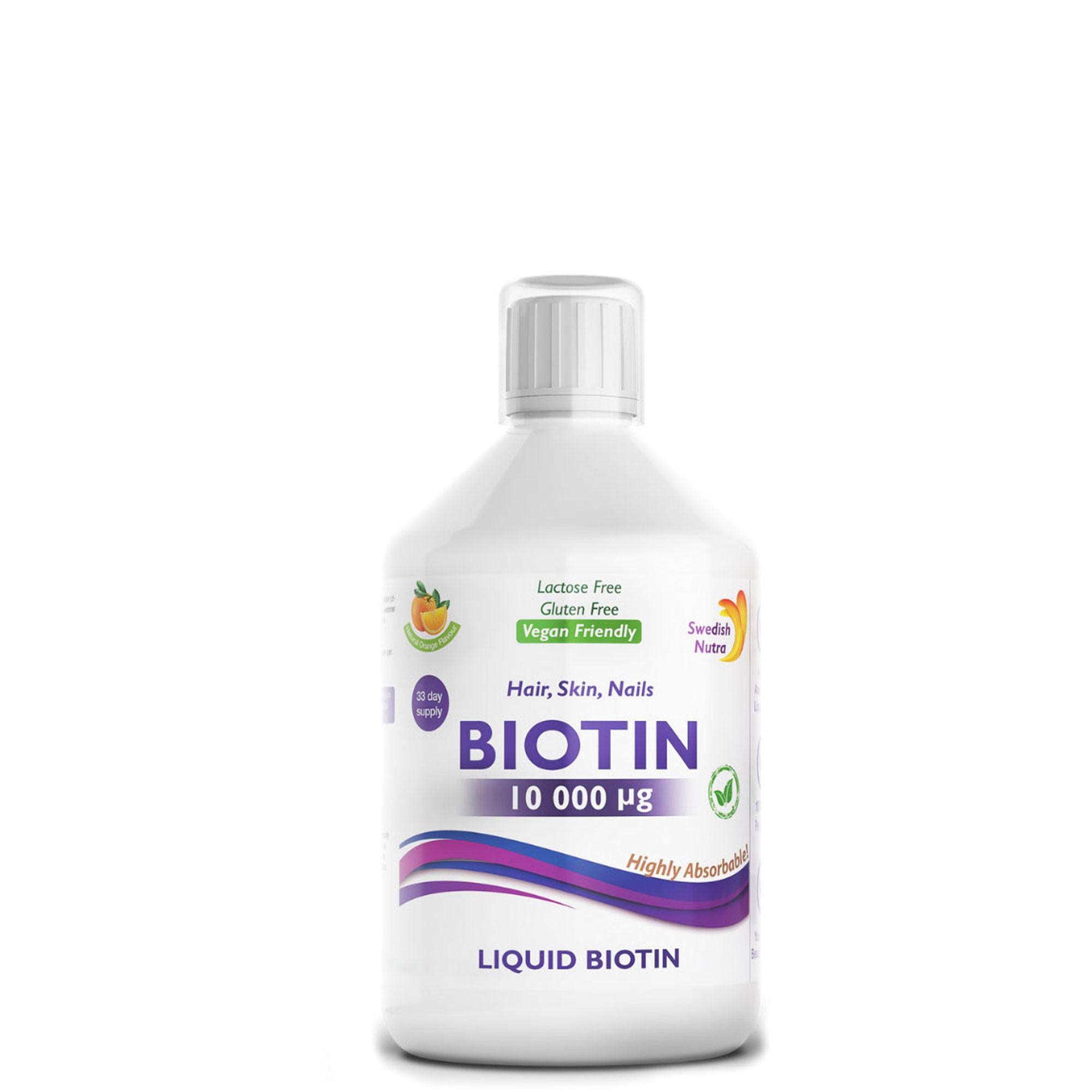 Swedish Nutra Biotin 10000ug Liquid (500ml)