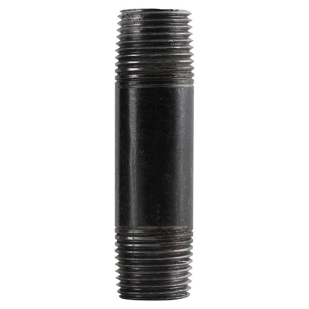 LDR 302 Pipe Nipple - Black, 3/4"x8"