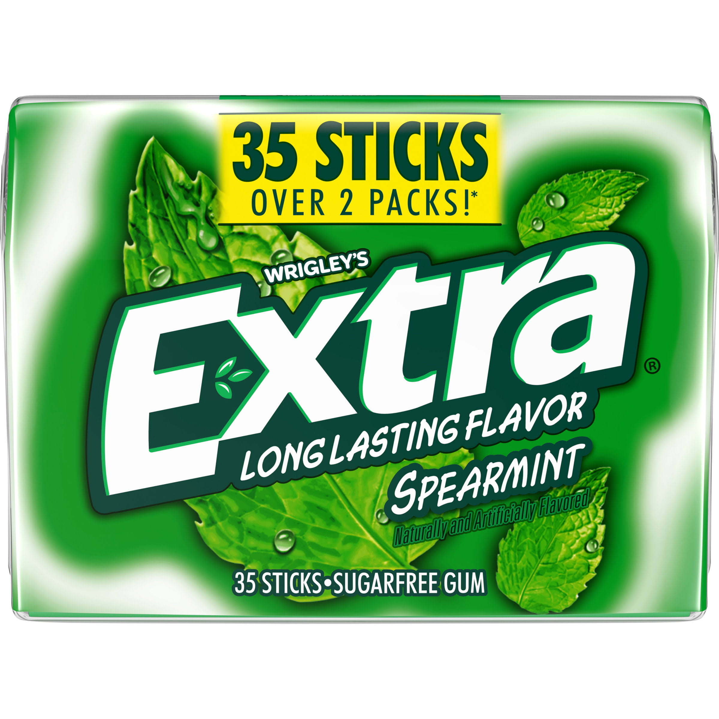 Wrigleys Extra Spearmint Stick Pack Sugar Free Gum - 35ct
