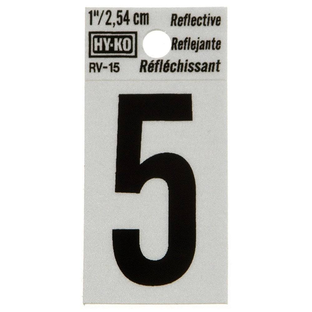 Hy-Ko Products Reflective 5 House Number