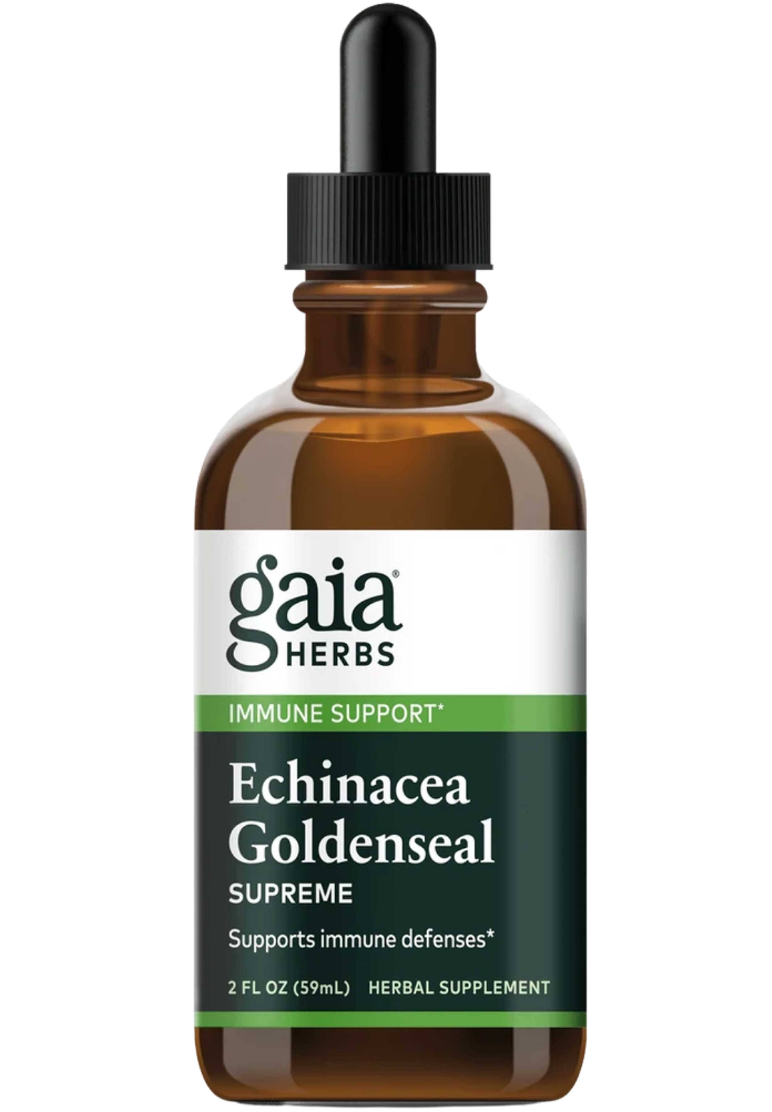 Gaia Echinacea Goldenseal, Supreme - 1 fl oz