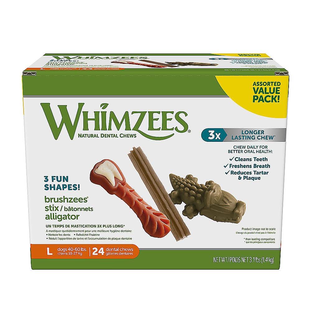 Whimzees Value Box LG 24Pc
