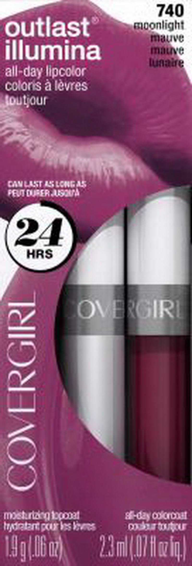 Covergirl Outlast Illumia All-Day Moisturizing Lip Color - Moonlight Mauve, 0.13oz