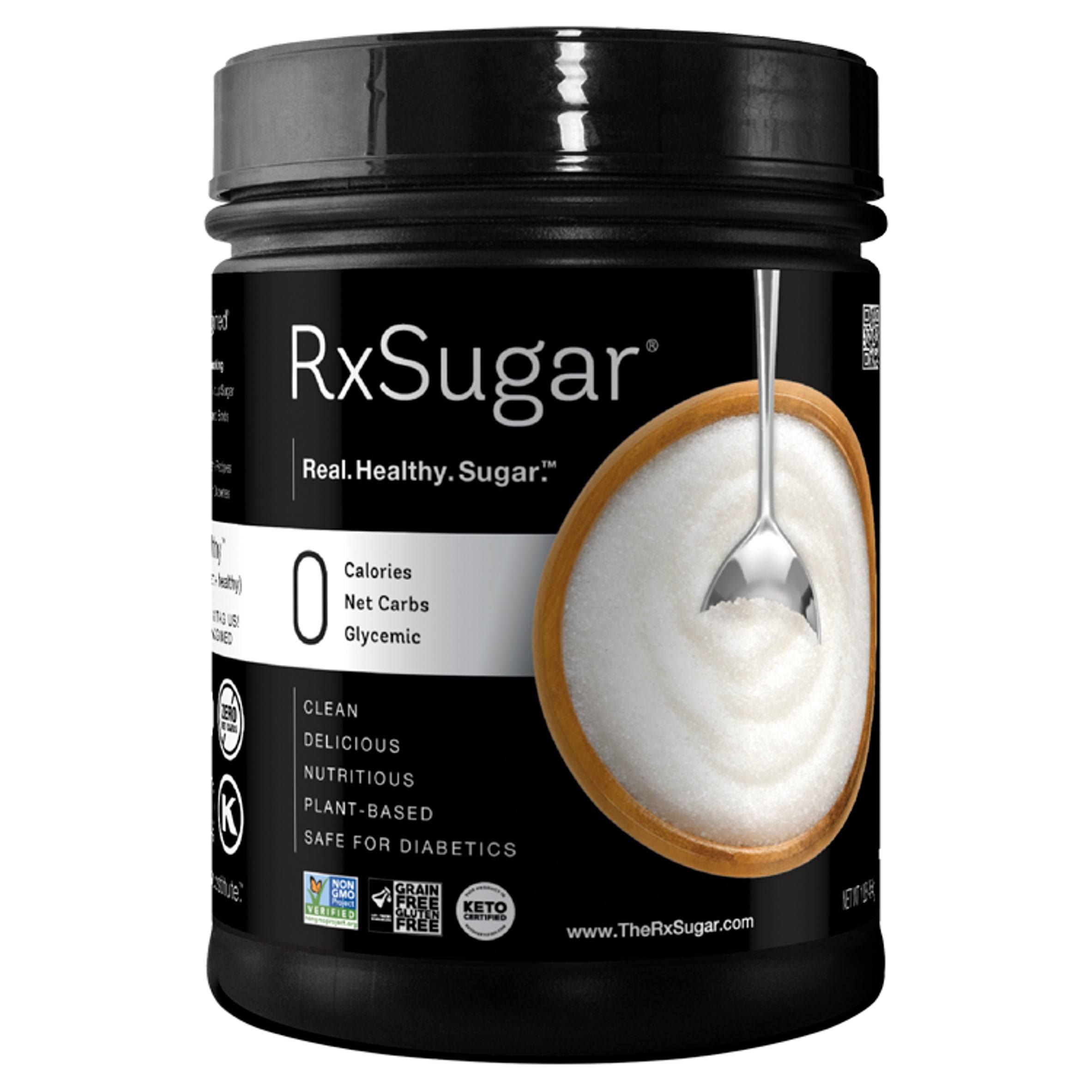 RxSugar Delicious Plant-Based Crystal Sugar, 16 oz | 0 Calorie, 0 Net