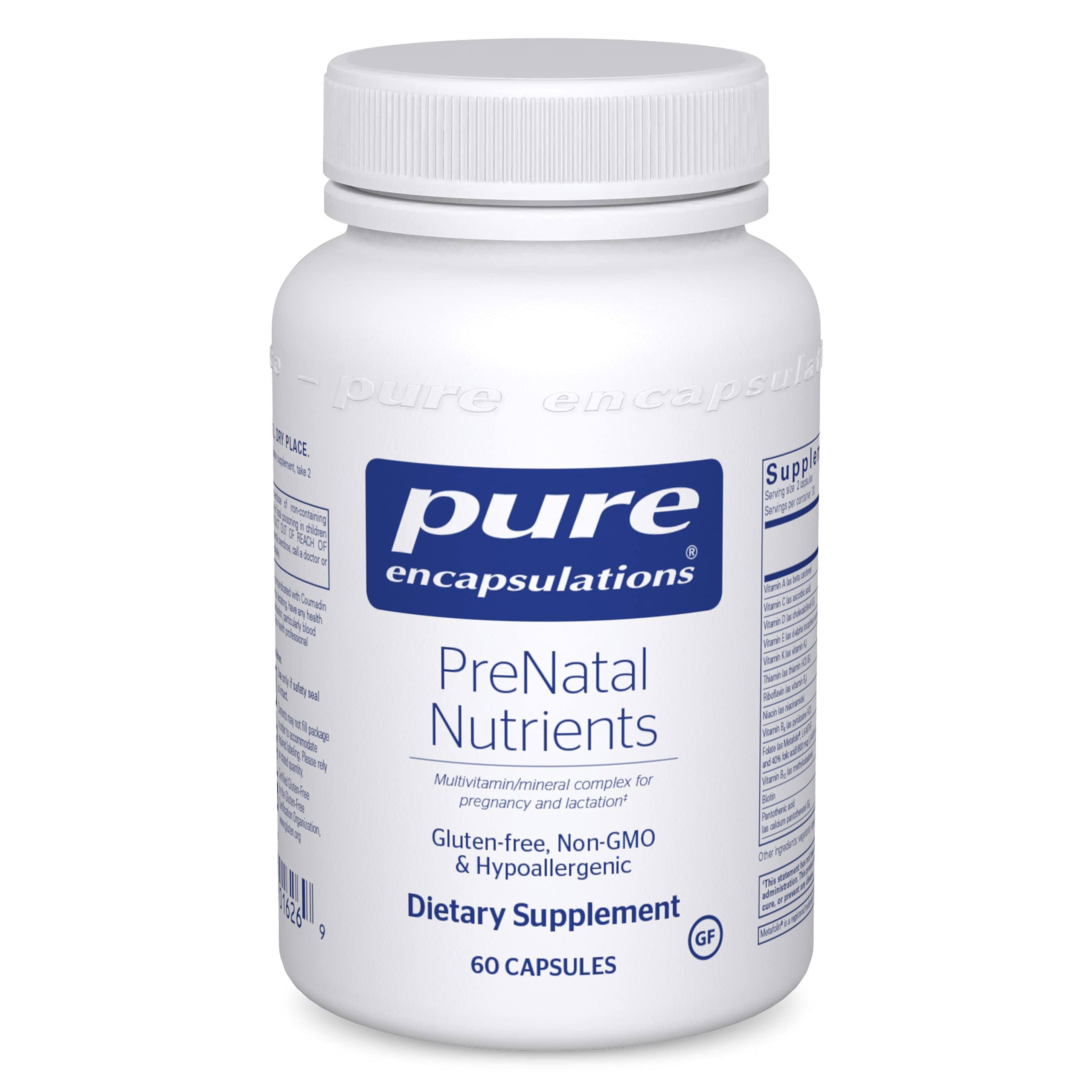 Pure Encapsulations PreNatal Nutrients Supplement - 60ct