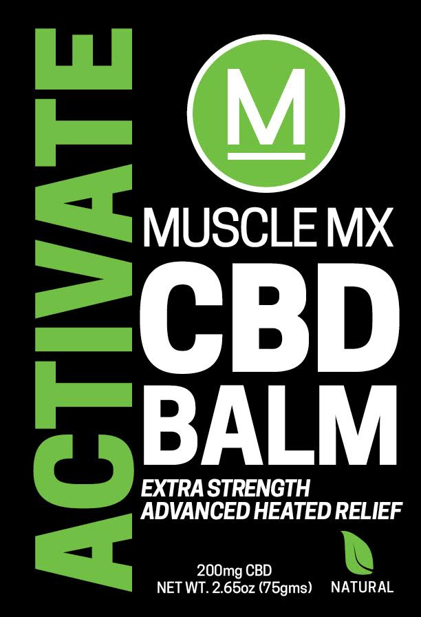 Muscle MX CBD Balm, Activate, Extra Strength, 100 mg - 2.65 oz
