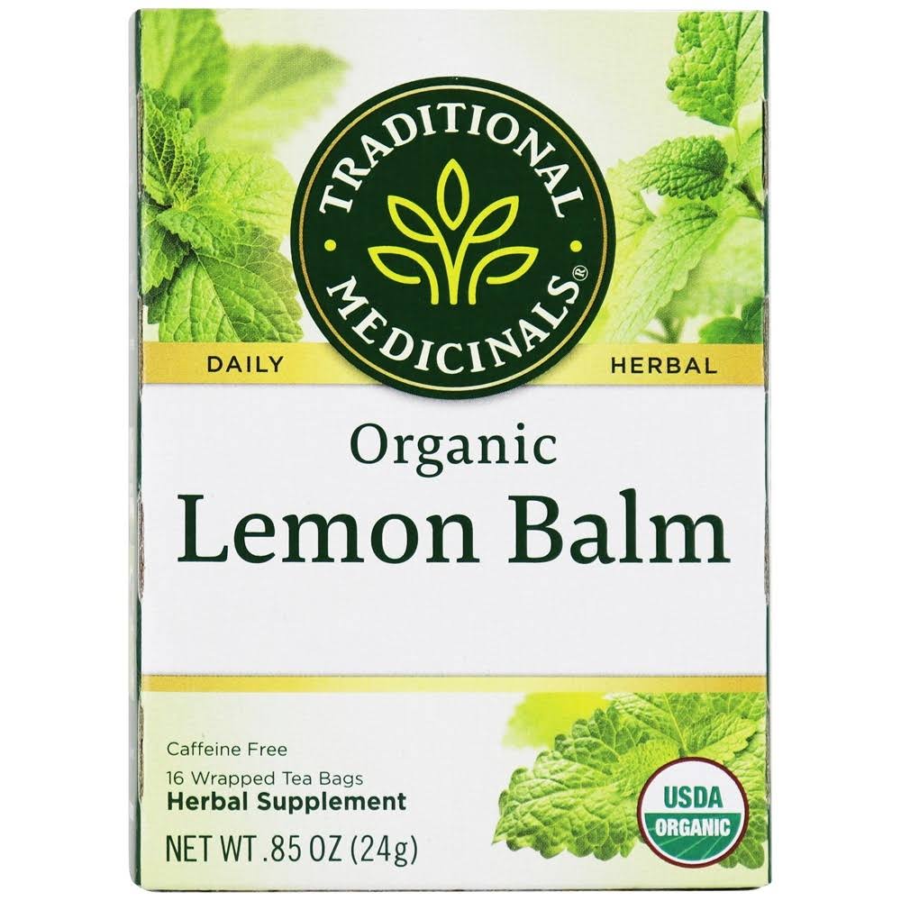 Traditional Medicinals Herbal Teas - Lemon Balm, 16 Bags, 24 Bags