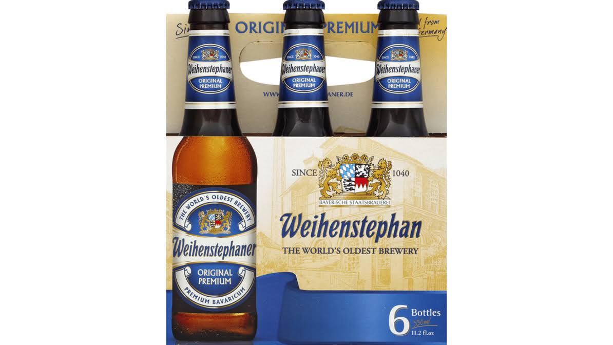 Weihenstephaner Beer, Original Premium - 6 pack, 11.2 fl oz bottles