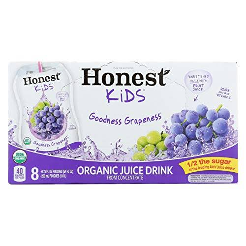 Honest Kids Goodness Grapeness Organic Juice Drink - 6,75Oz