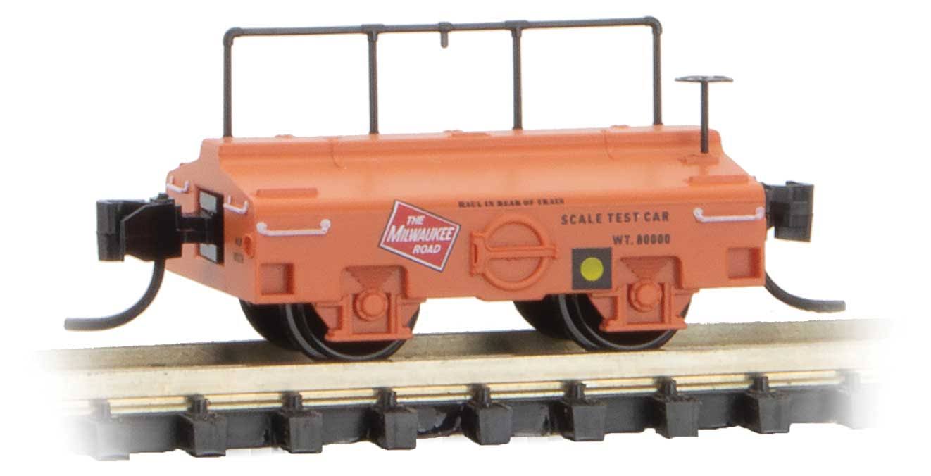 Micro Trains N 12100130 Scale Test Car - Ready to Run -- Milwaukee Road (orange, red)