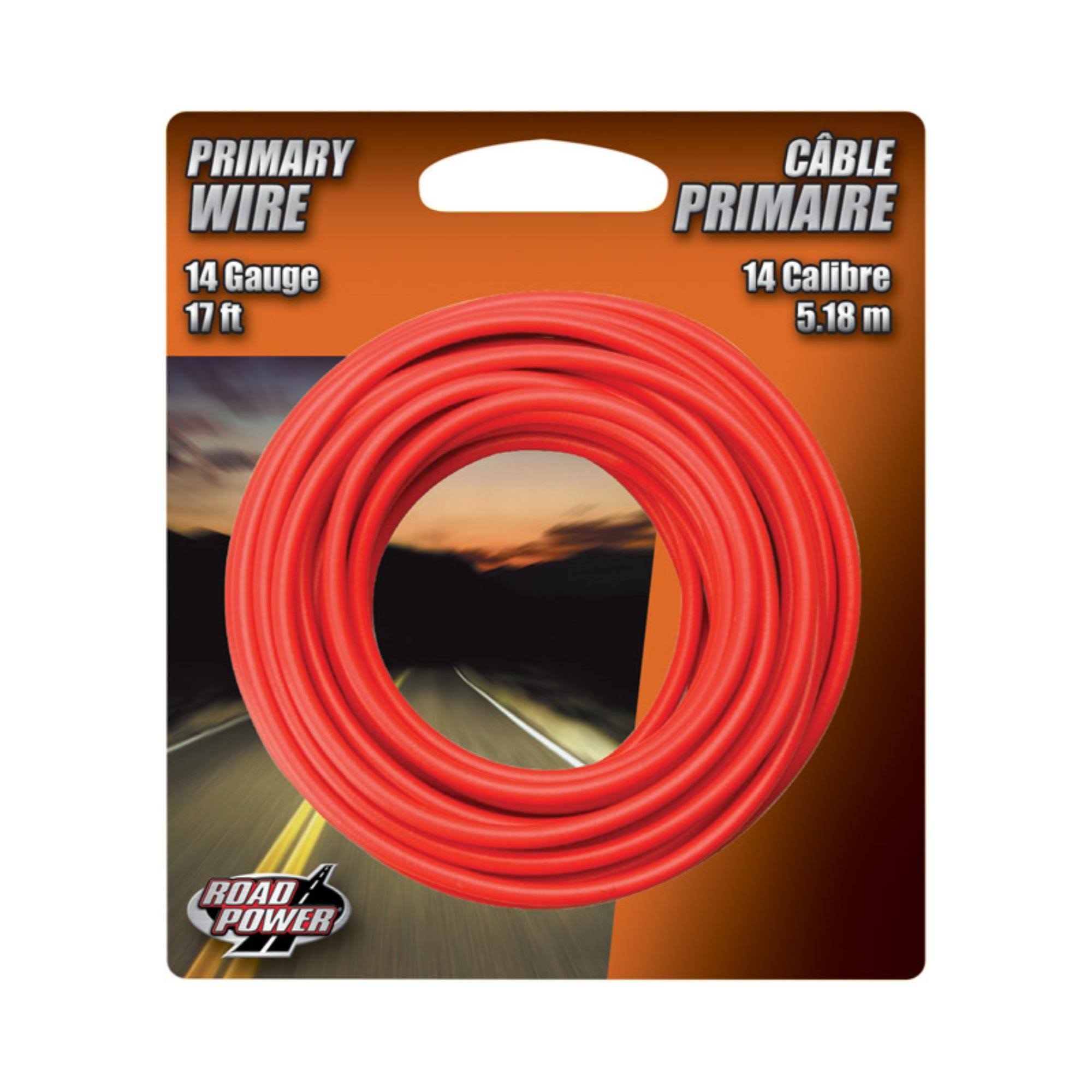 Coleman Cable 14-Gauge Automotive Copper Wire - Red, 17'