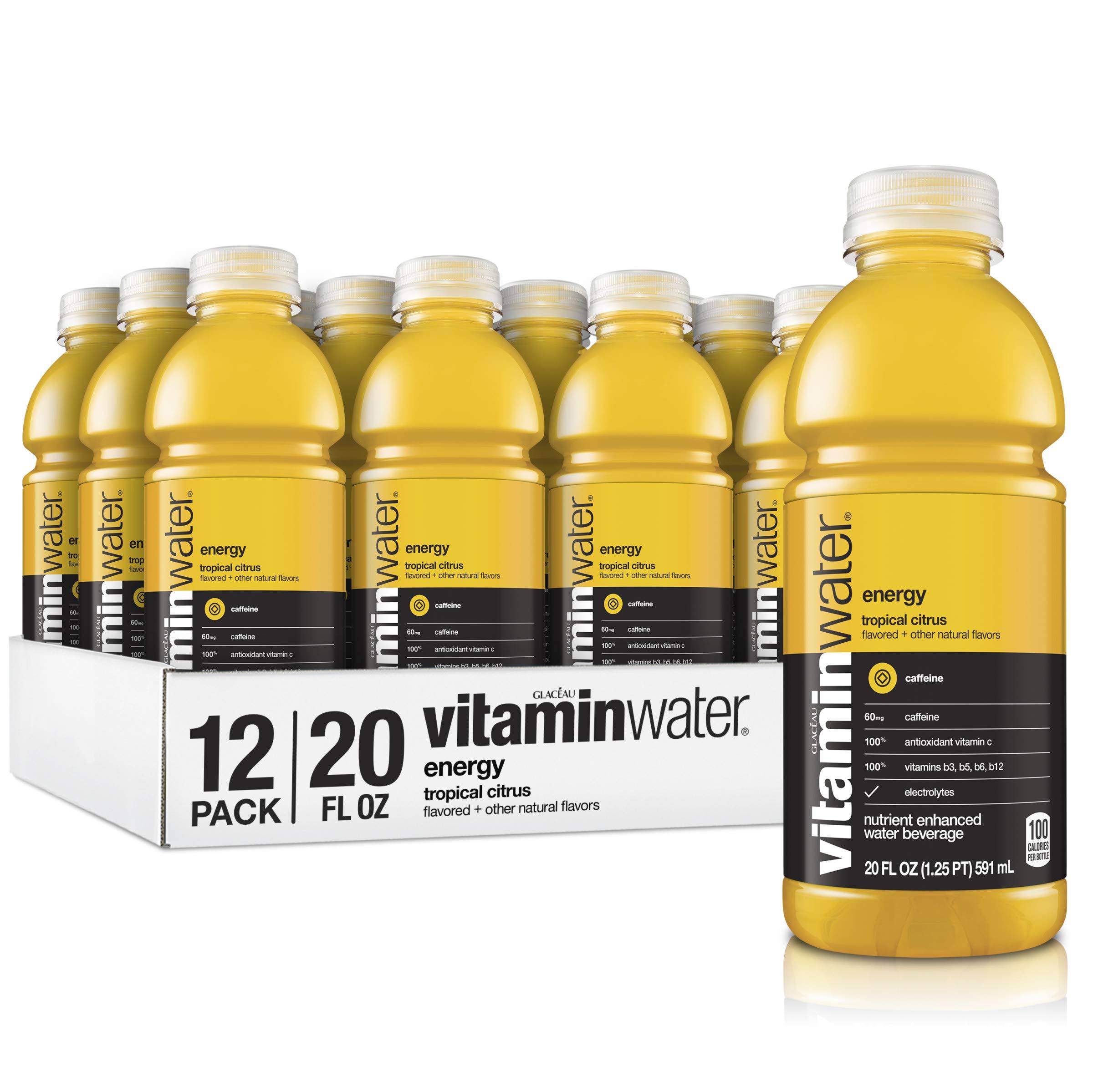 Vitamin Water Energy Nutrient Enhanced Beverage - Tropical Citrus, 20oz