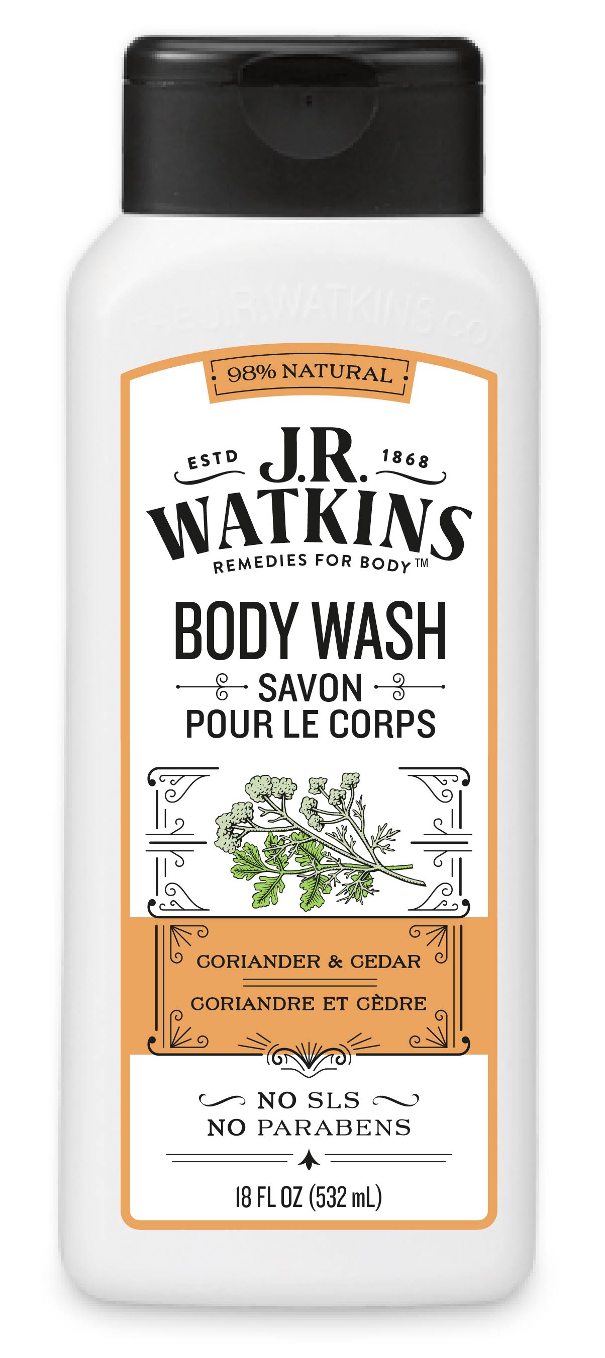 J.R Watkins Daily Moisturizing Body Wash - 18oz