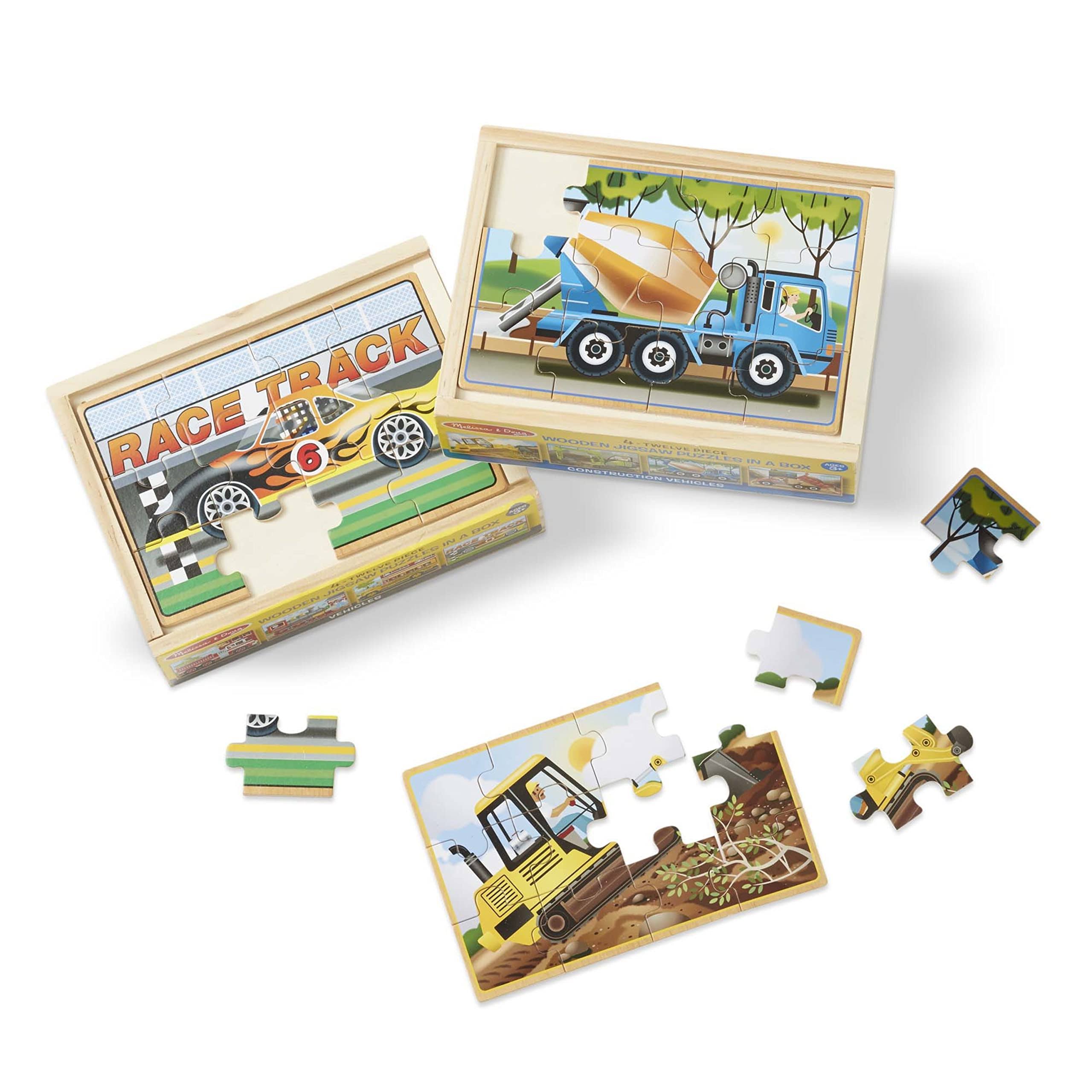 Melissa & Doug Construction Jigsaw Puzzles in A Box