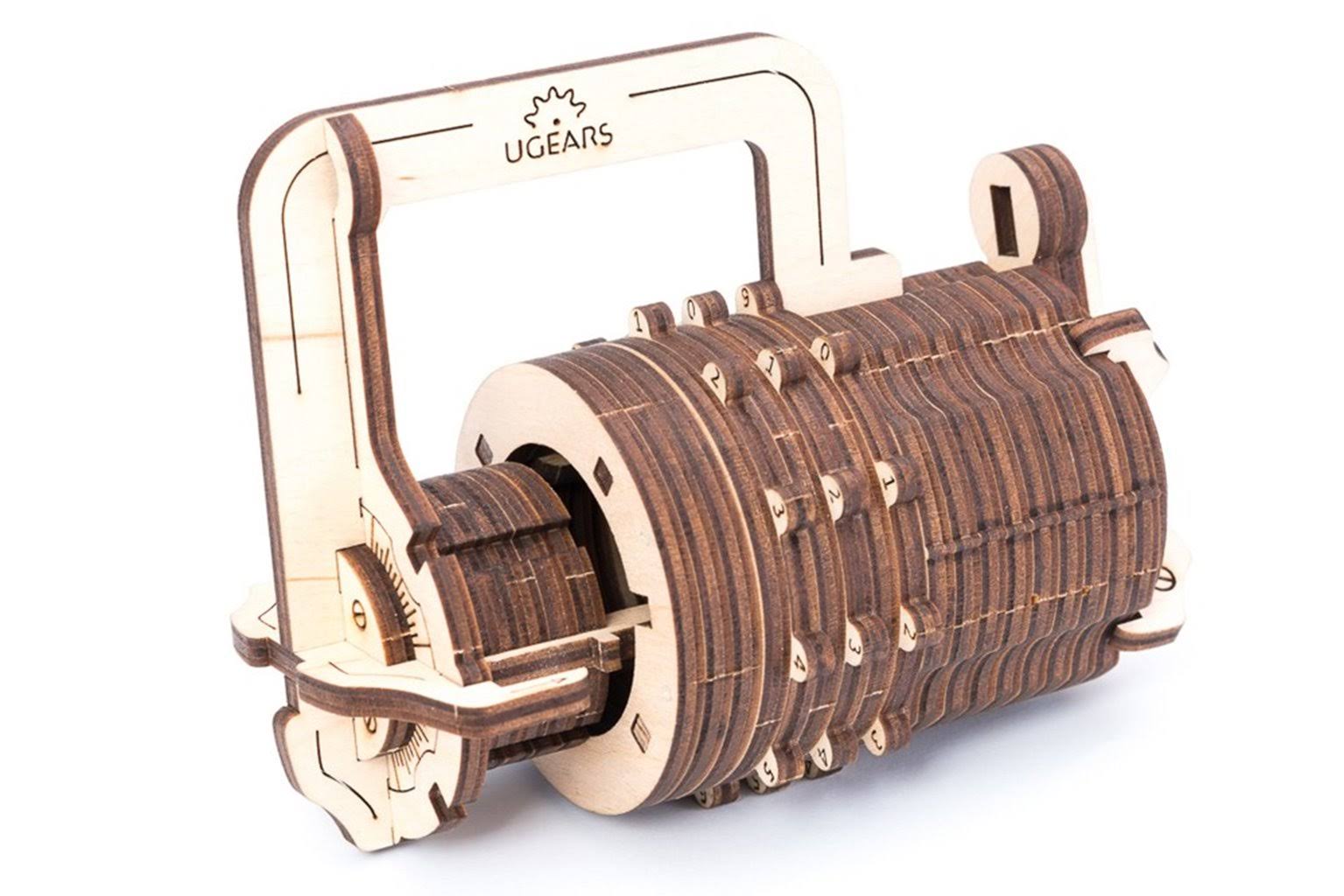 UGEARS Wooden Model Kit-Combination Lock
