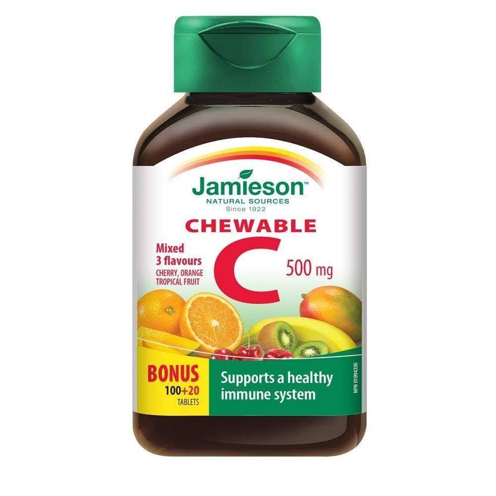 Jamieson Vitamin C Mixed Fruit Chewable Formula - 120ct