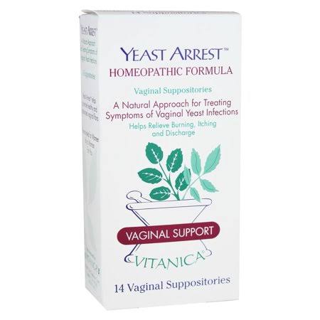 Vitanica Yeast Arrest Suppositories - 14ct