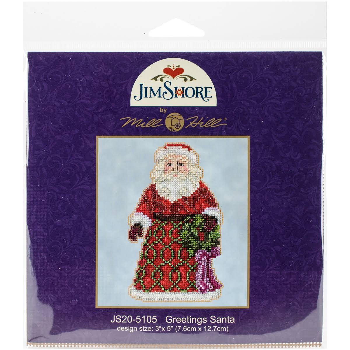 Cross Stitch Kit - Mill Hill / Jim Shore - Greetings Santa Js20-5105 | General | Free Shipping On All Orders | Delivery guaranteed