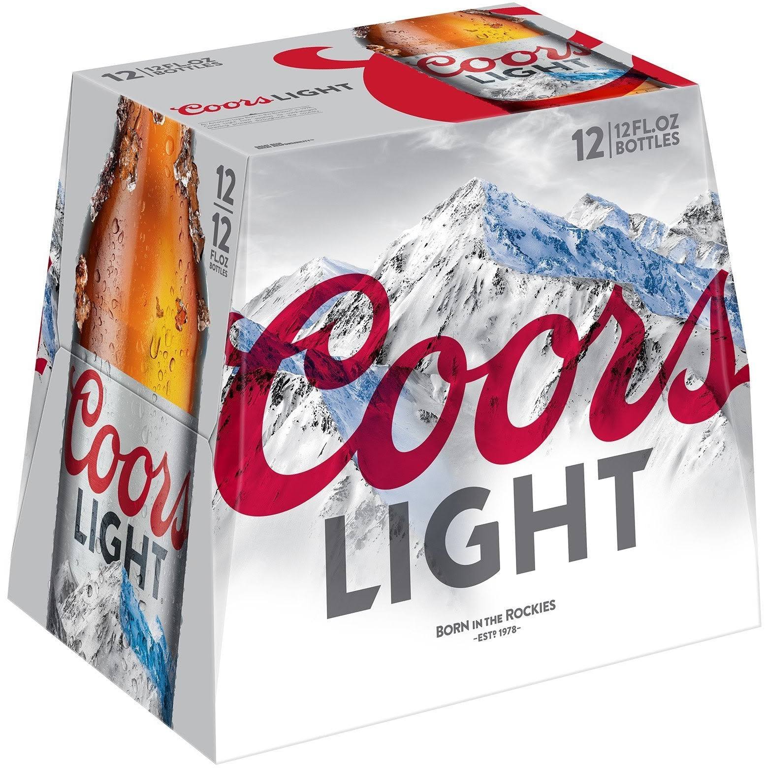 Coors Light Beer 12pk 12oz