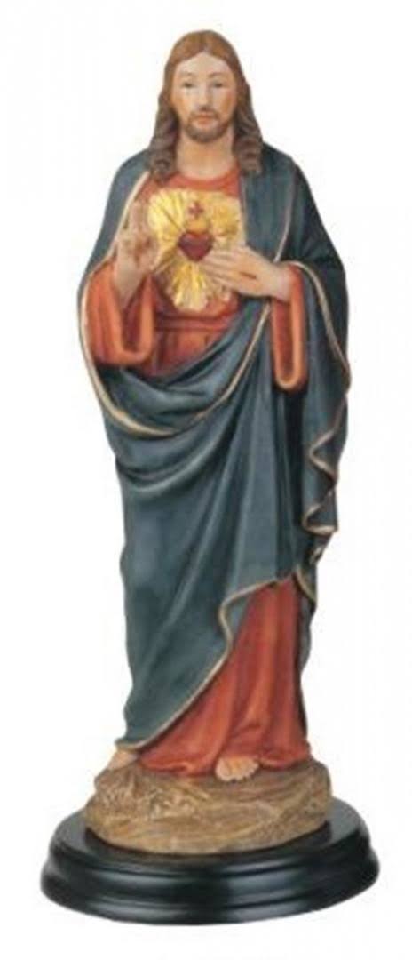 13cm Sacred Heart of Jesus Holy Religious Figurine Decoration Statue