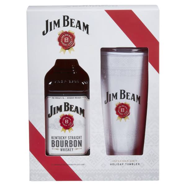 Jim Beam 2021 White Straight Bourbon with Thermal Cup - 750 ml