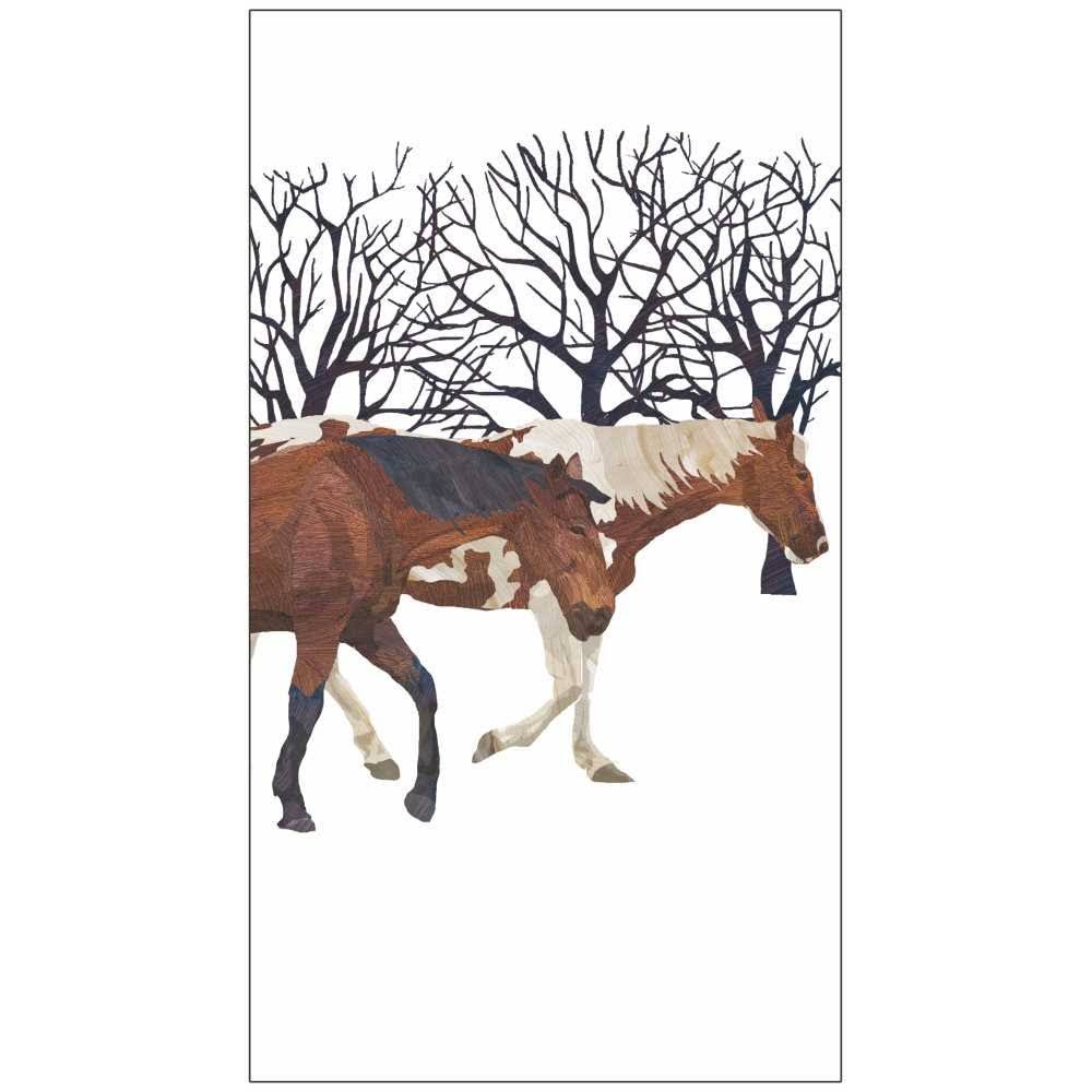 Paperproducts Design Winter Horses Paper Guest Towels
