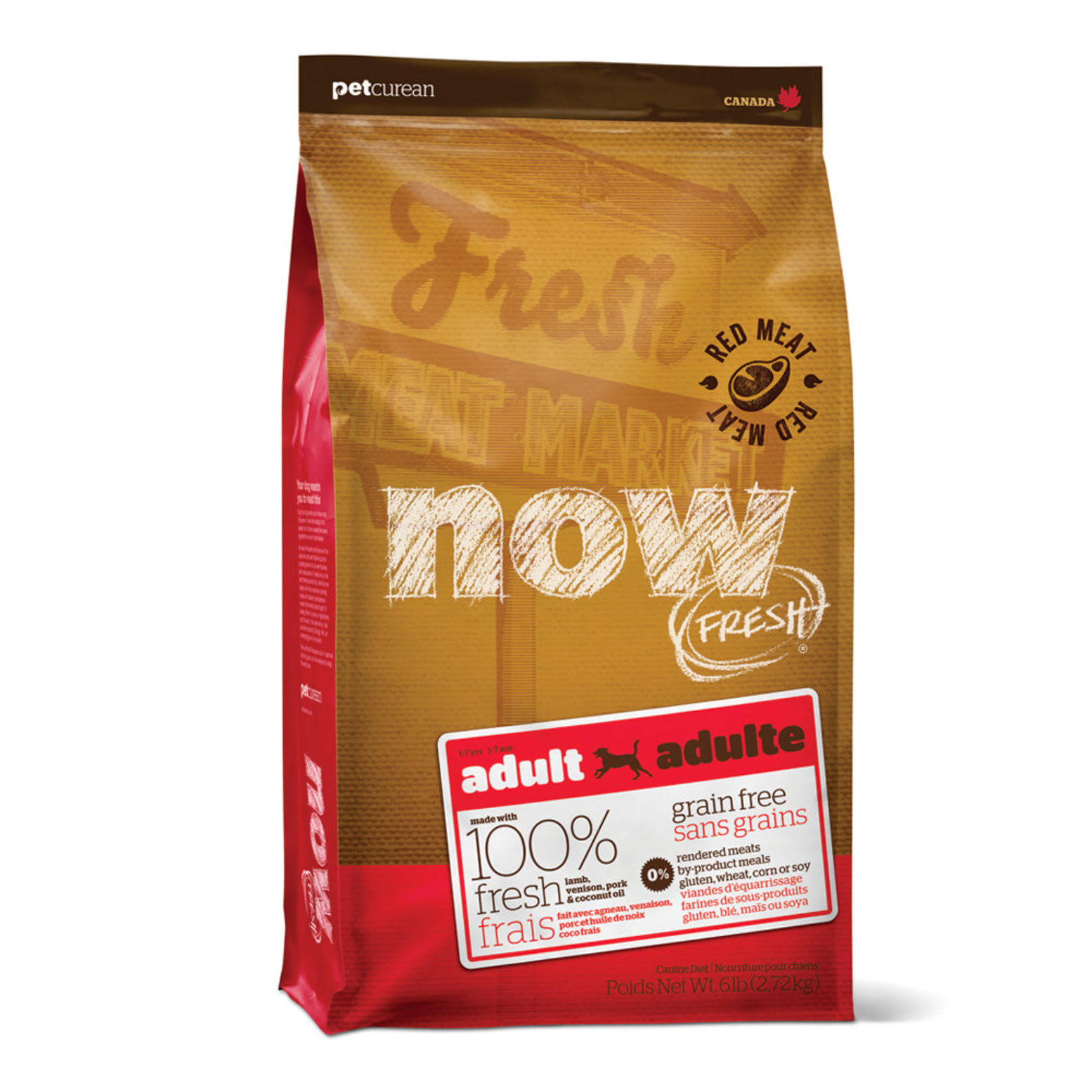 NOW FRESH Grain-Free Adult Red Meat Dry Dog Food, 6lbs